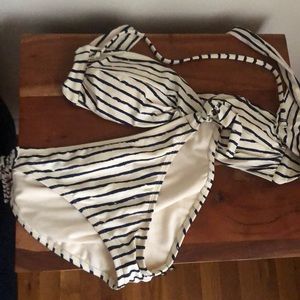 Banana Republic striped bikini medium